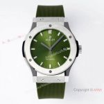 Swiss Luxury Hublot Classic Fusion 42mm Watch Titanium Olive Green Dial